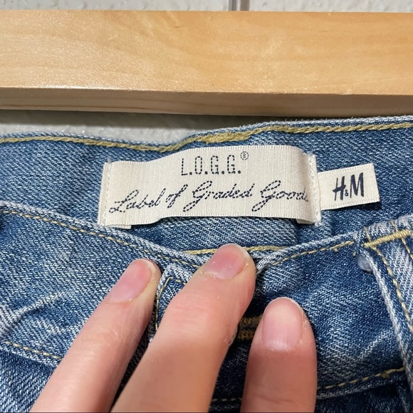 LOGG H&M Light Wash Straight Leg Jeans 31 - Picture 5 of 10